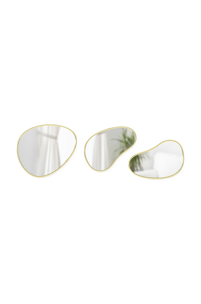 Obývací pokoj a ložnice Sada zrcadel Umbra (3-pack) 1018566.104 hnědá