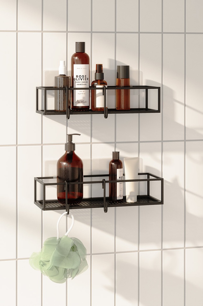 Μπάνιο Umbra Ράφι ντους (2-pack) 1018615.040 μαύρο