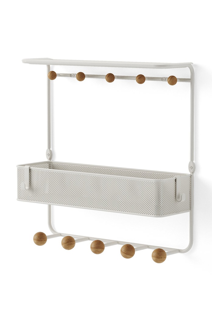Umbra cuier de perete cu raft 1018030.660 alb AA00