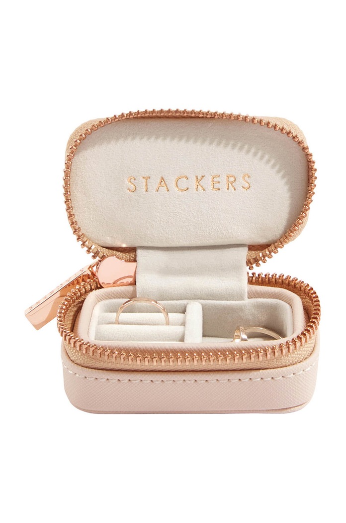 Living și dormitor Stackers Cutie de voiaj pentru bijuterii 75340 roz