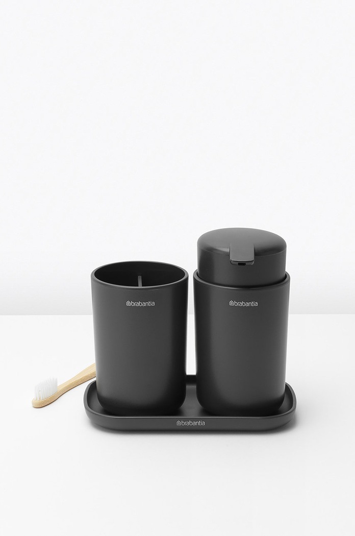 Brabantia zestaw akcesoriów łazienkowych (3-pack) 280368 szary