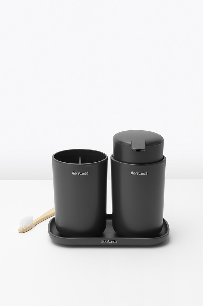 Brabantia zestaw akcesoriów łazienkowych (3-pack) 280368 szary