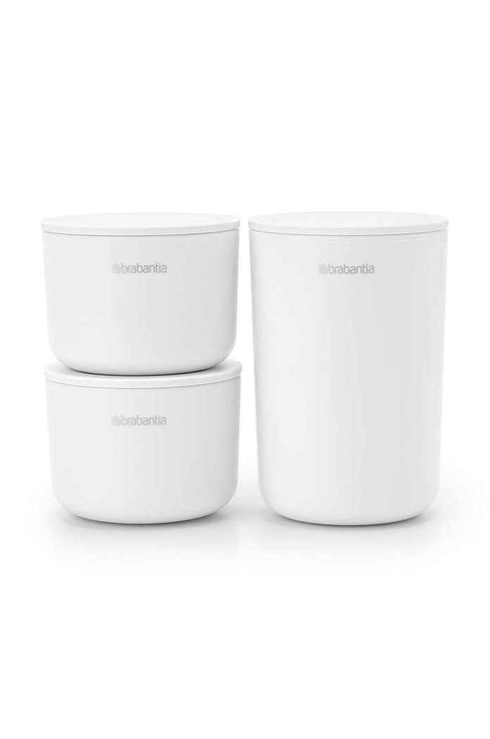 Obývací pokoj a ložnice Sada skladovacích kontejnerů Brabantia (3-pack) 281327 bílá