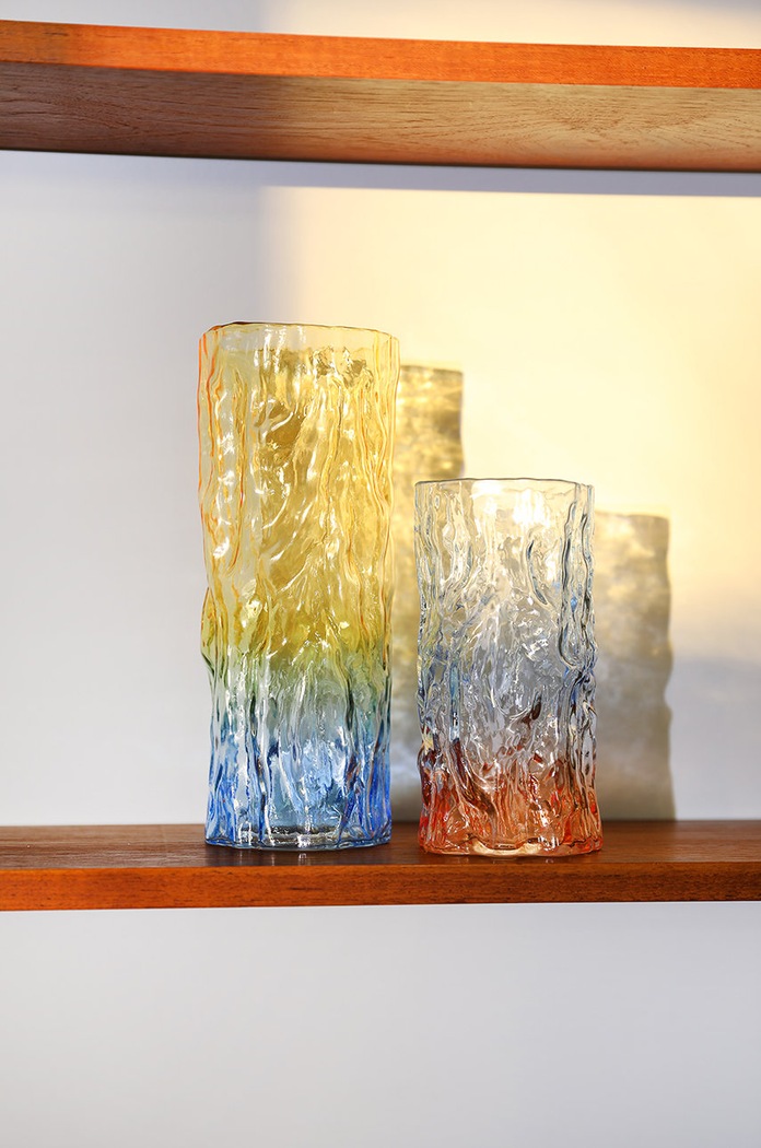 &k amsterdam Ukrasna vaza Trunk Bicolour plava 2893.05