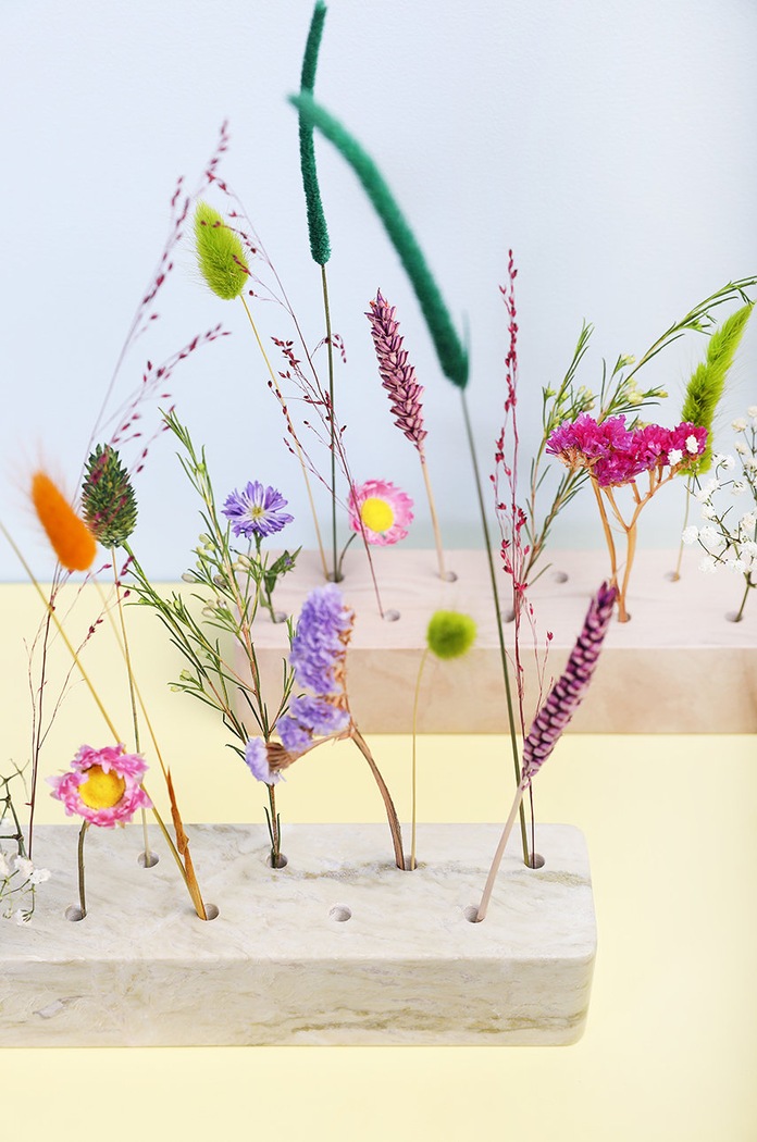 Obývacia izba a spálňa &k amsterdam Dekoračná váza Flowerbrick 1223.18 ružová