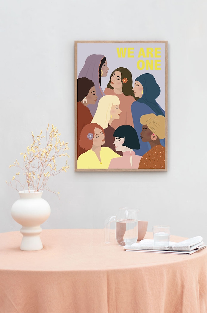 Vissevasse plakat We Are One 30x40 cm F.2021.097.M pisana AA00