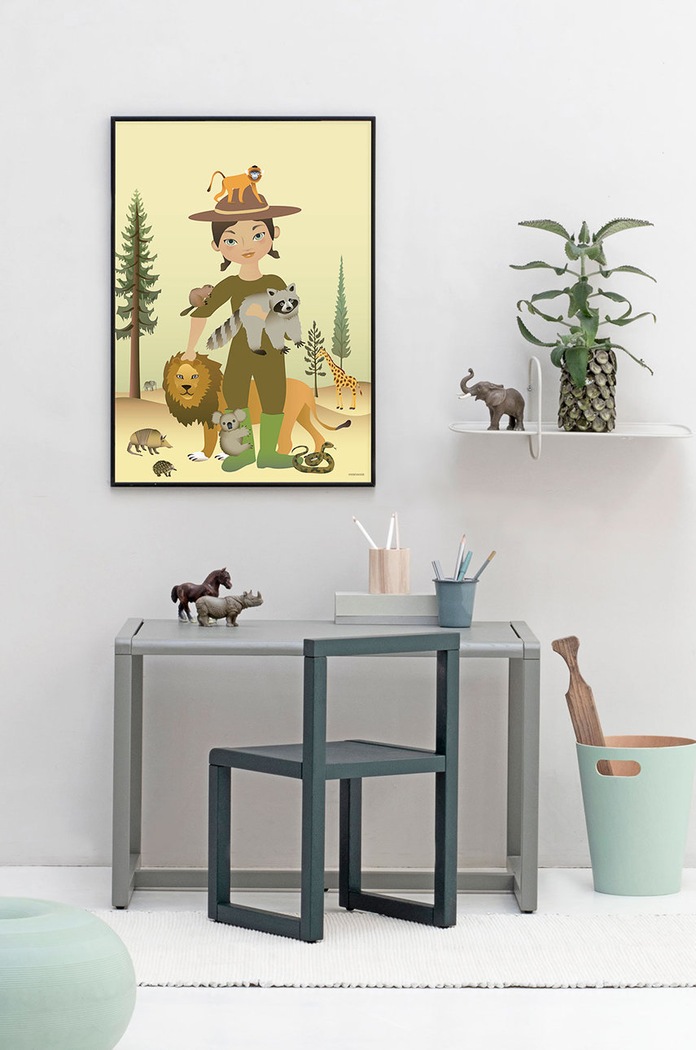 Vissevasse plakat The Zookeeper 30x40 cm F.2021.005.M multicolor AA00