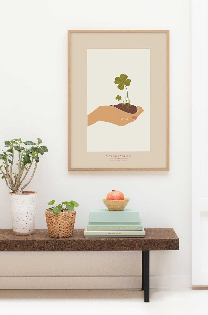 Vissevasse Plagát Grow Your Own Luck 30x40 cm F.2019.058.M viacfarebná AA00
