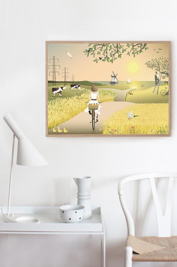 Vissevasse plakat A Fine Day 30x40 cm F.2019.027.M pisana AA00