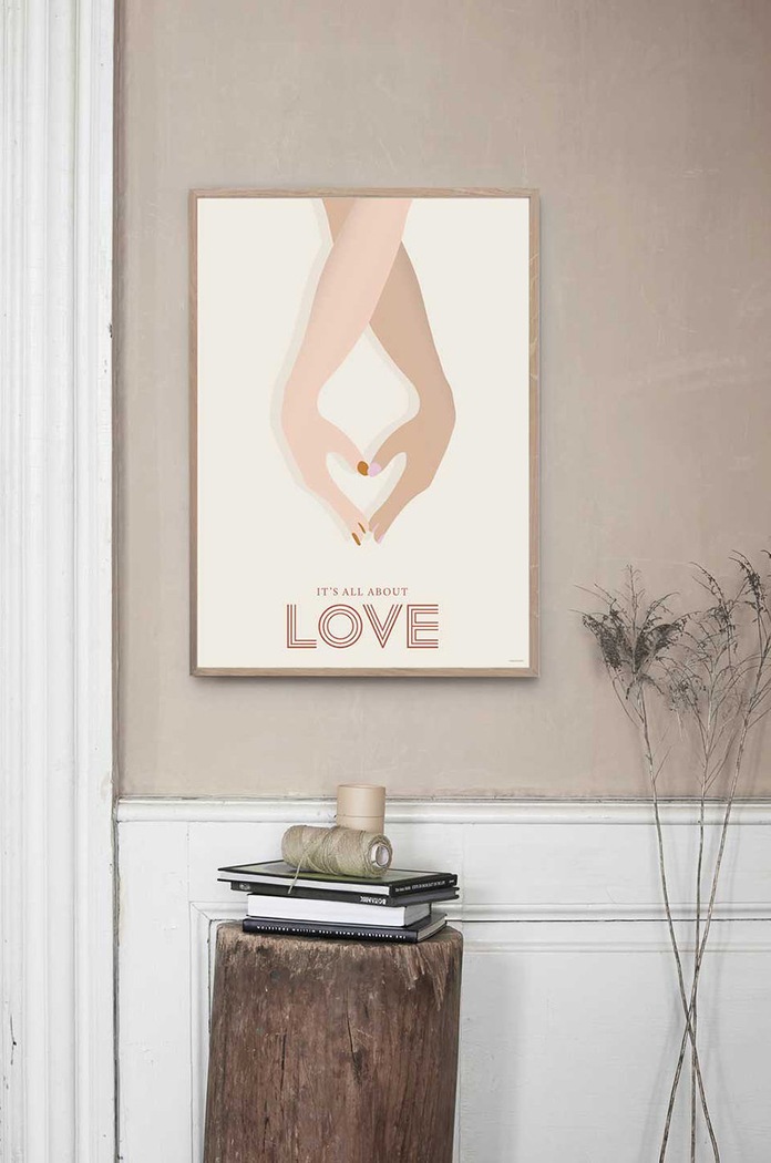 Vissevasse Plagát Its All About Love 30x40 cm F.2019.034.M viacfarebná AA00