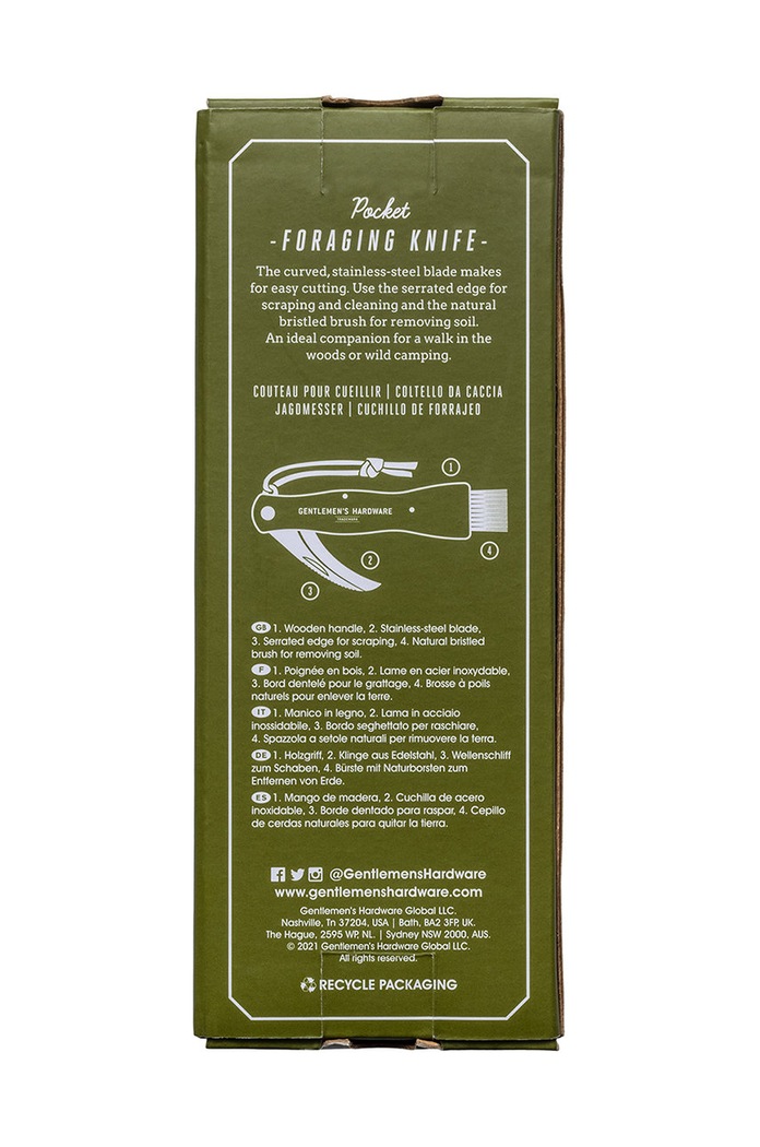 Lifestyle Gentelmen's Hardware μαχαίρι κήπου Foraging Knife GEN657UK πολύχρωμο