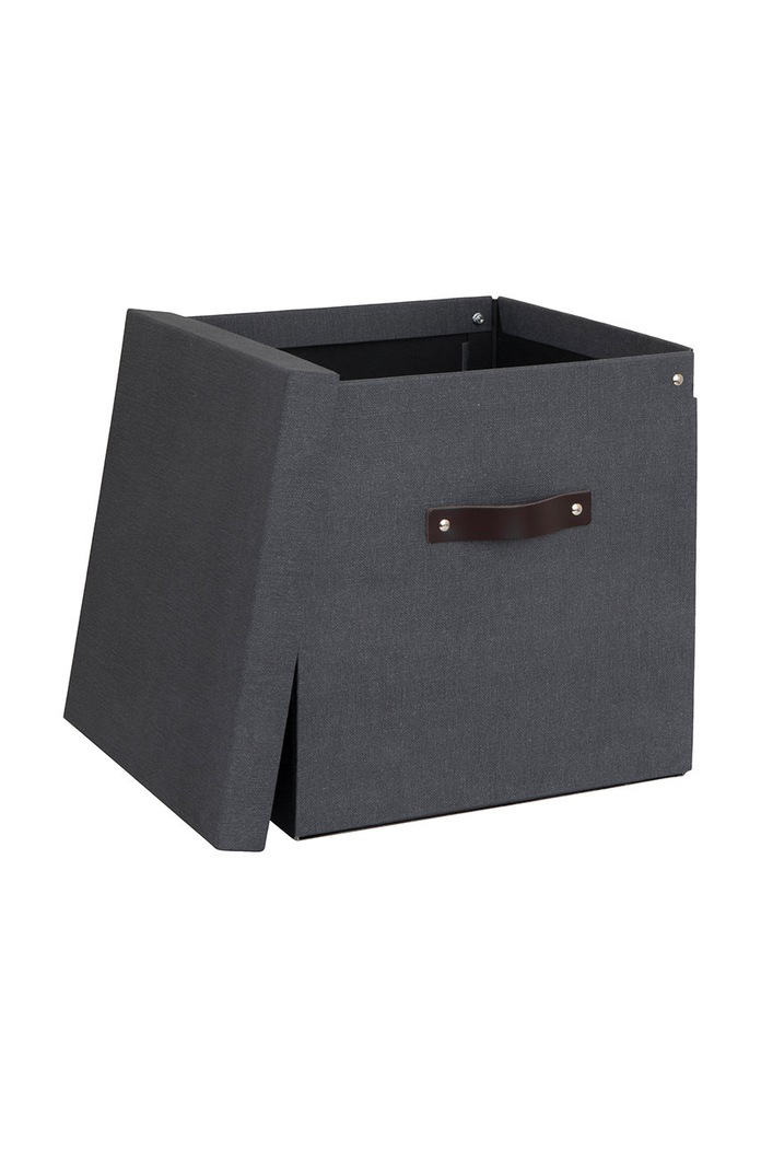 Living și dormitor Bigso Box of Sweden cutie de depozitare Logan 9901C6849LEA648 negru