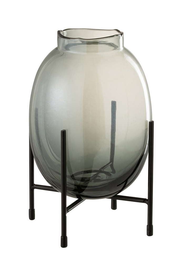 J-Line vază decorativă cu ramă albastru 18625