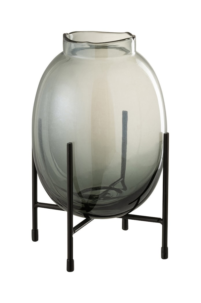 J-Line vază decorativă cu ramă albastru 18625