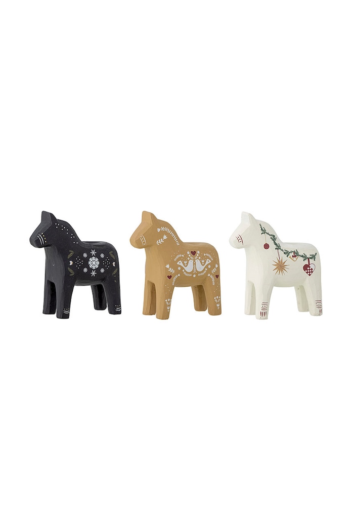 Lifestyle Bloomingville σετ με χριστουγεννιάτικα κηροπήγια (3-pack) 82054016 πολύχρωμο