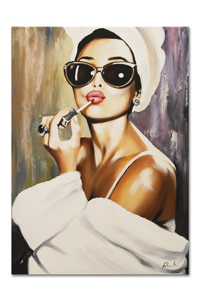 Olejomaľba Audrey Hepburn viacfarebná 155553