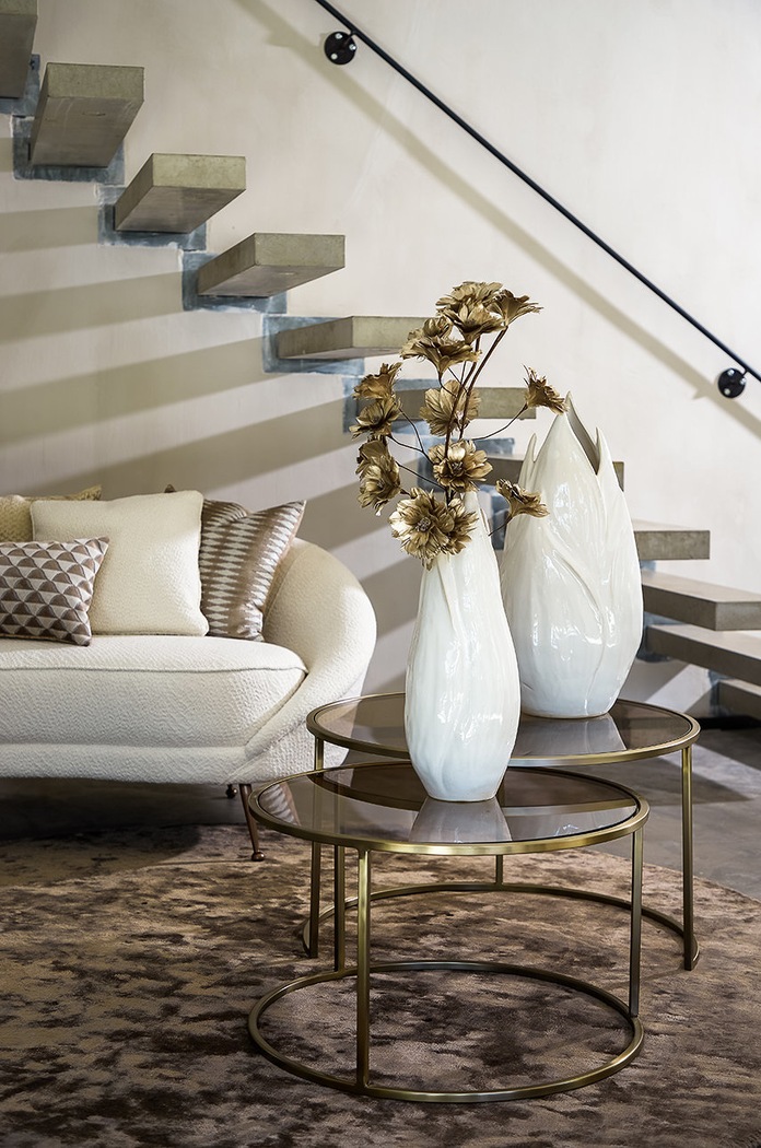 Obývací pokoj a ložnice Dekorativní váza Light & Living 5806626 béžová