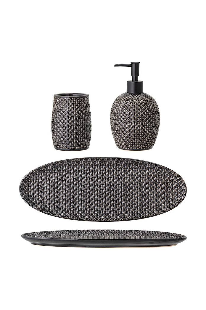 Μπάνιο Σετ αξεσουάρ μπάνιου Bloomingville 3-pack 82049295 γκρί