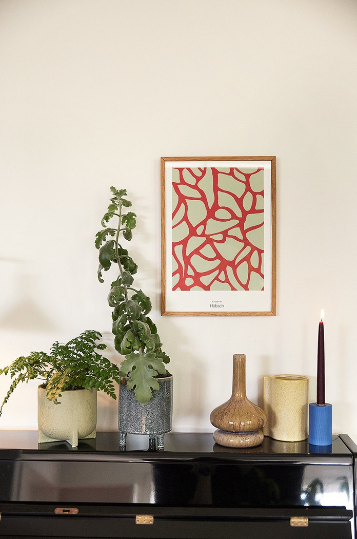 Hübsch wazon dekoracyjny Curve Vase beżowy 761404