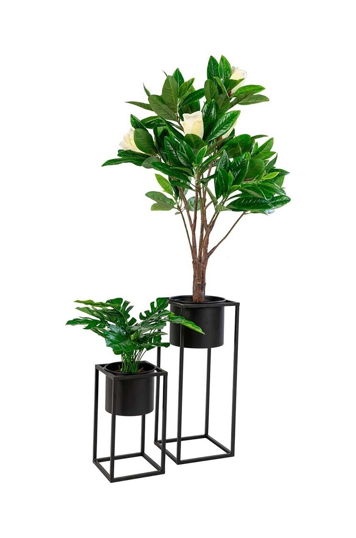 Obývacia izba a spálňa Sada kvetináčov so stojanom House Nordic Marla 17 x 31 / 19,5 x 50,5 cm 2-pak 9001115 viacfarebná