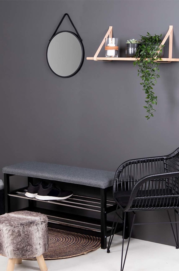 Obývací pokoj a ložnice Nástěnné zrcadlo House Nordic Trapani 4001060 vícebarevná