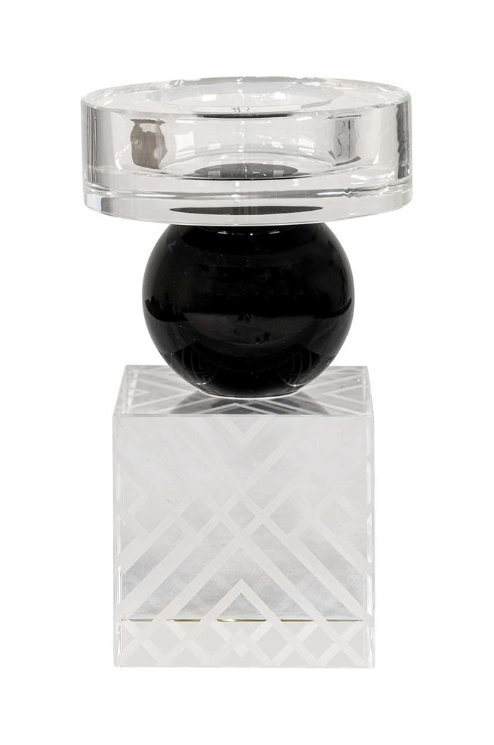 House Nordic świecznik dekoracyjny In Black/Clear multicolor 4561132