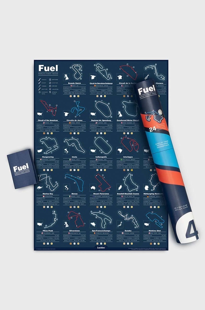 Luckies of London plakat zdrapka Fuel Poster LK.LUKFPOST multicolor AA00