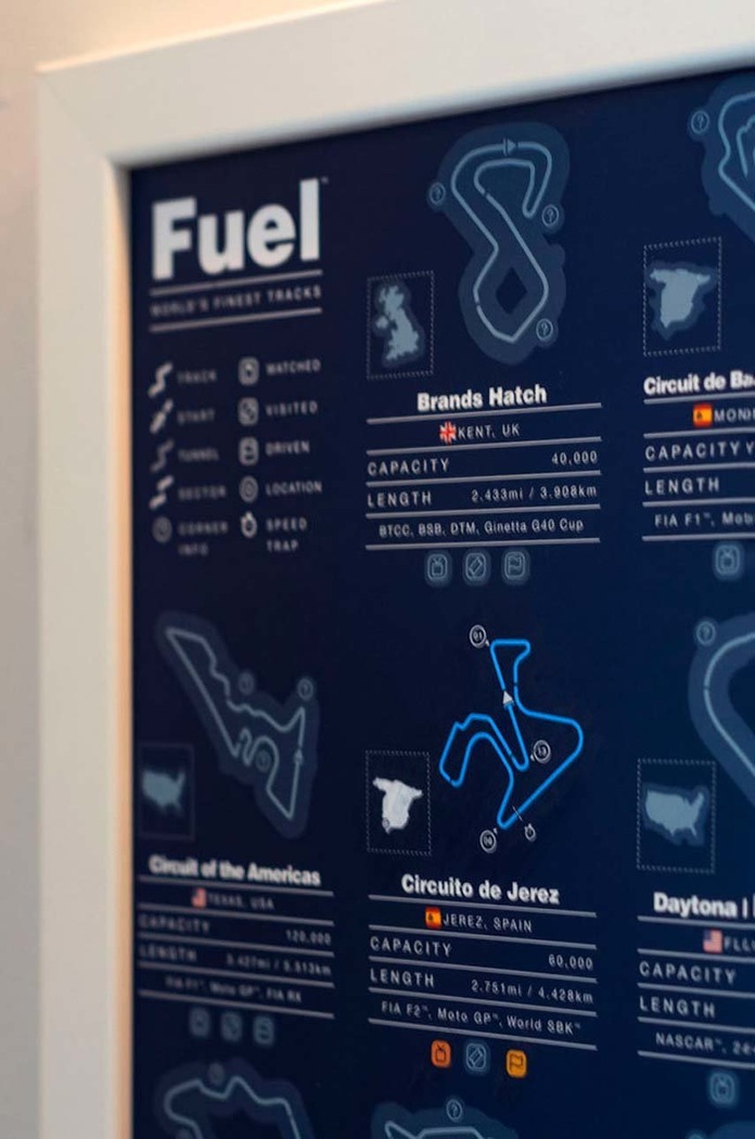 Salon i sypialnia Luckies of London plakat zdrapka Fuel Poster LK.LUKFPOST multicolor