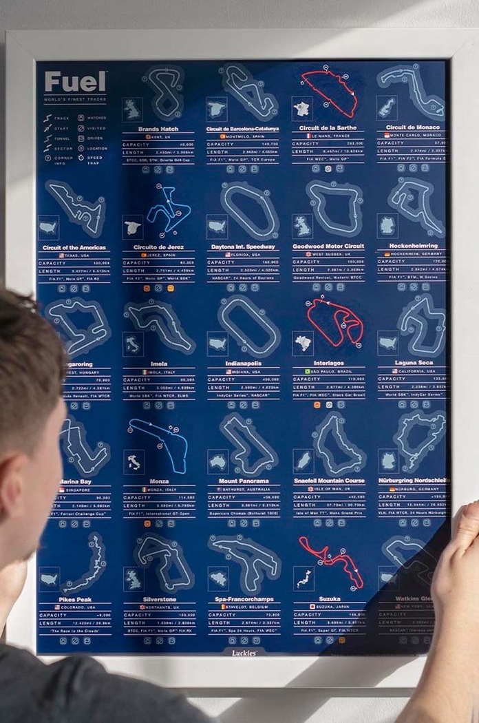 Luckies of London plakat zdrapka Fuel Poster multicolor LK.LUKFPOST