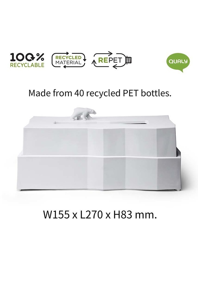 Obývacia izba a spálňa Nádoba na hygienické vreckovky Qualy QL10343.WH viacfarebná
