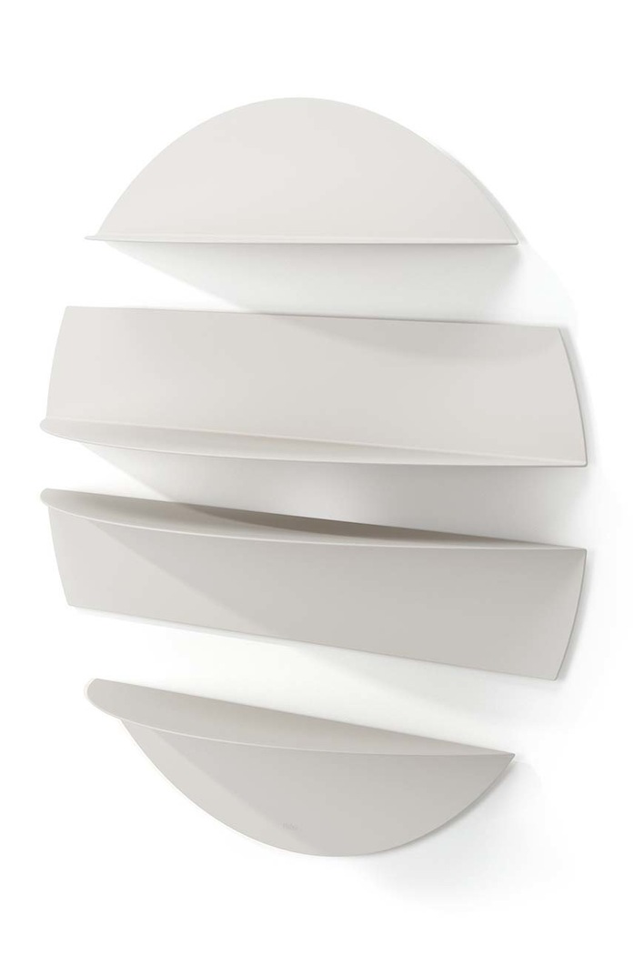 Obývací pokoj a ložnice Sada nástěnných polic Umbra 4-pack 1018194.1041 šedá