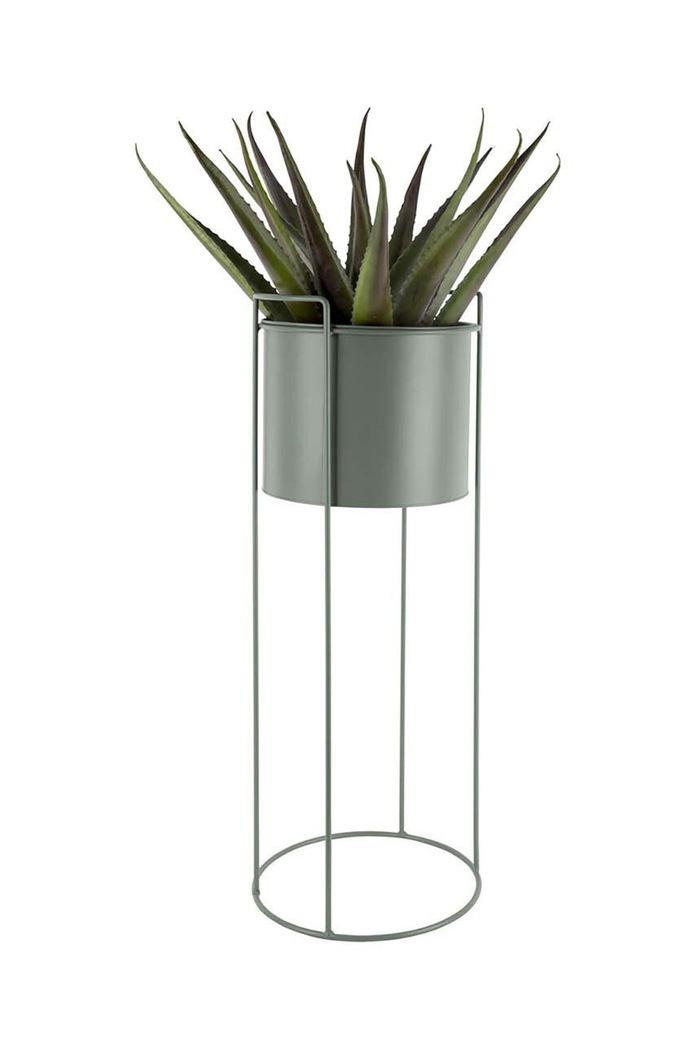 Present Time zestaw doniczek ze stelażem 80 x 28 / 65 x 23 / 50 x 19 cm 3-pack zielony PT3698GR
