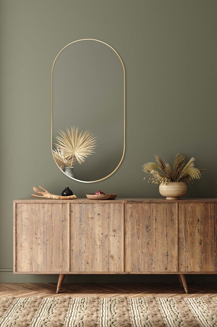 Lustro ścienne 40 x 80 cm SCANDI4080.Z żółty AA00