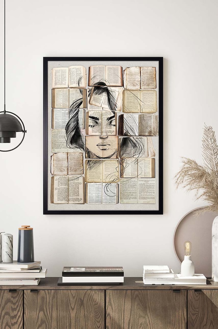 Reprodukcja na papierze w ramie 50x70 cm 1541201.5866 multicolor AA00
