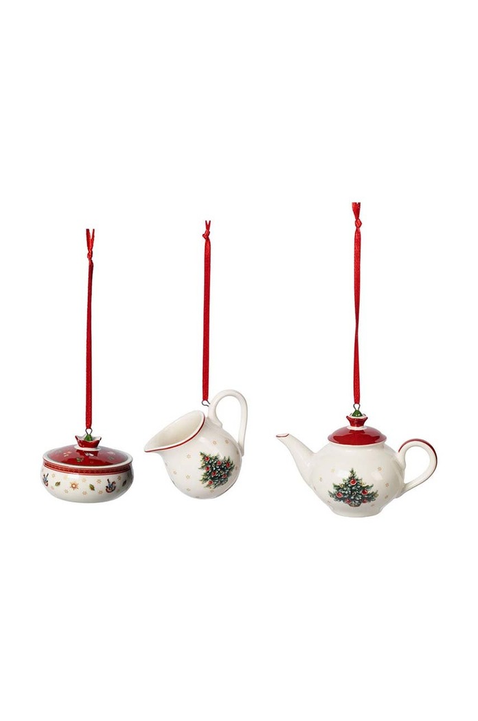 Комплект коледна украса Villeroy & Boch Toy‘s Delight (3 броя) многоцветен 1486596668