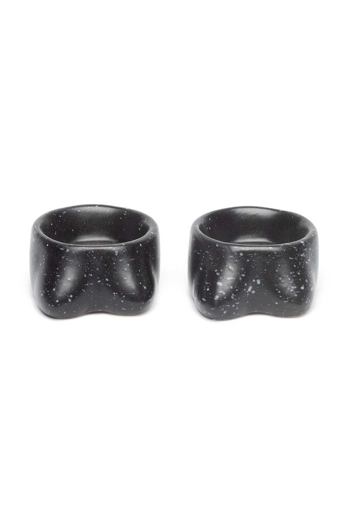 Helio Ferretti sfesnice decorative 2-pack negru 121947