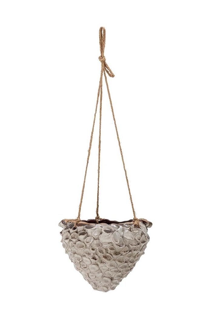 Závesný kvetináč Bloomingville Alaz 19,5 x 50 x 13,5 cm hnedá 82057663