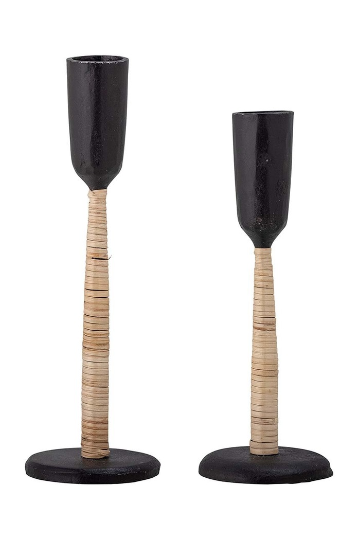 Bloomingville set de sfeșnice 2-pack negru 82059492