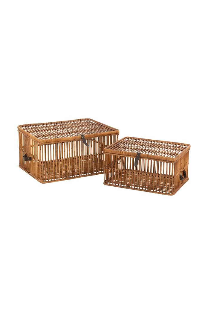 J-Line set de coșuri de depozitare 2-pack multicolor 15789