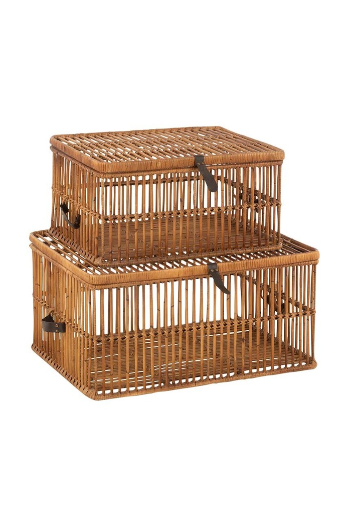 Living și dormitor J-Line set de coșuri de depozitare 2-pack 15789 multicolor