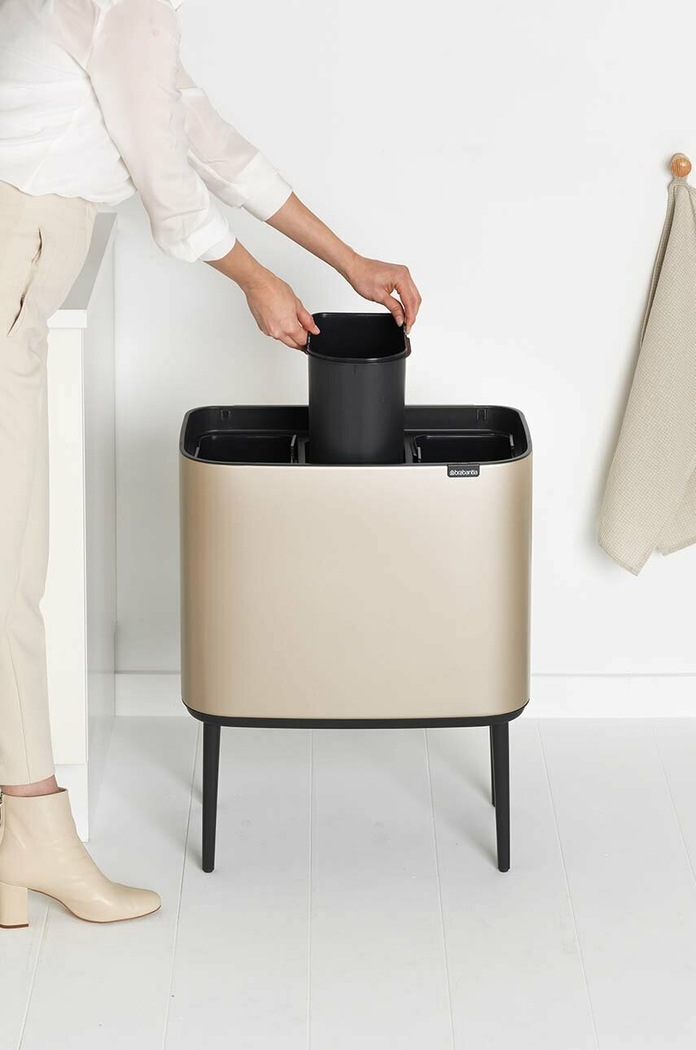 Brabantia cos de gunoi Bo Touch Hi, 3 x 11 L 304644