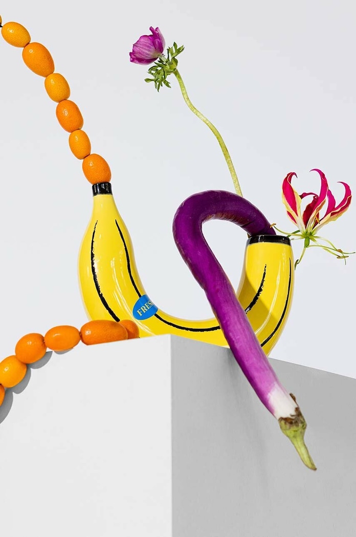 DOIY wazon dekoracyjny Banana żółty DYVABANYE