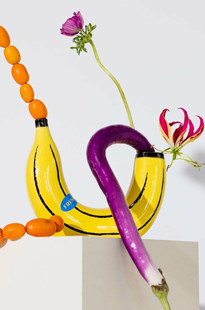 DOIY wazon dekoracyjny Banana DYVABANYE żółty