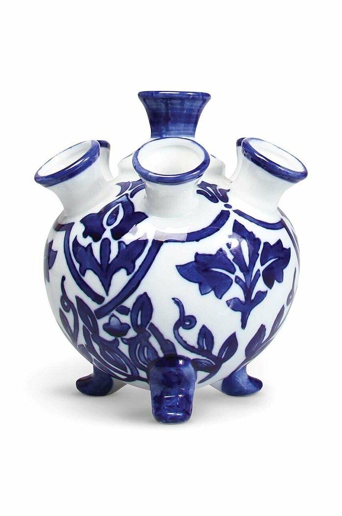 &k amsterdam wazon dekoracyjny Tulip Blue niebieski 1131.02