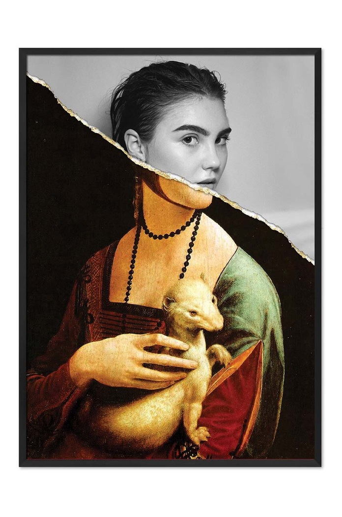 interpretare Leonardo Da Vinci, Dama z gronostajem multicolor 162164.