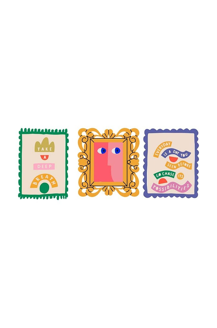 Little Nice Things Decoratiune de perete 3-pack multicolor 6039716