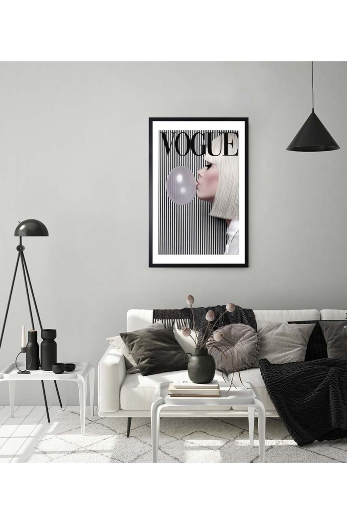 Salon i sypialnia Dekoracja ścienna na papierze w ramie 60x90 cm AN0028. multicolor