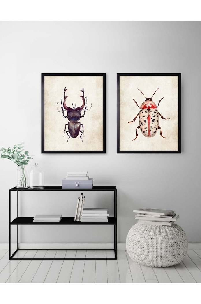 Living și dormitor decor de perete pe hârtie înrămată 30x40 cm AN0034. multicolor