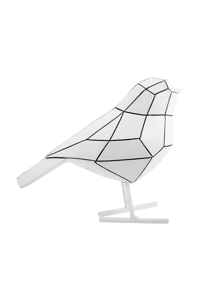 Present Time decorație Statue Bird PT3609WH alb AA00