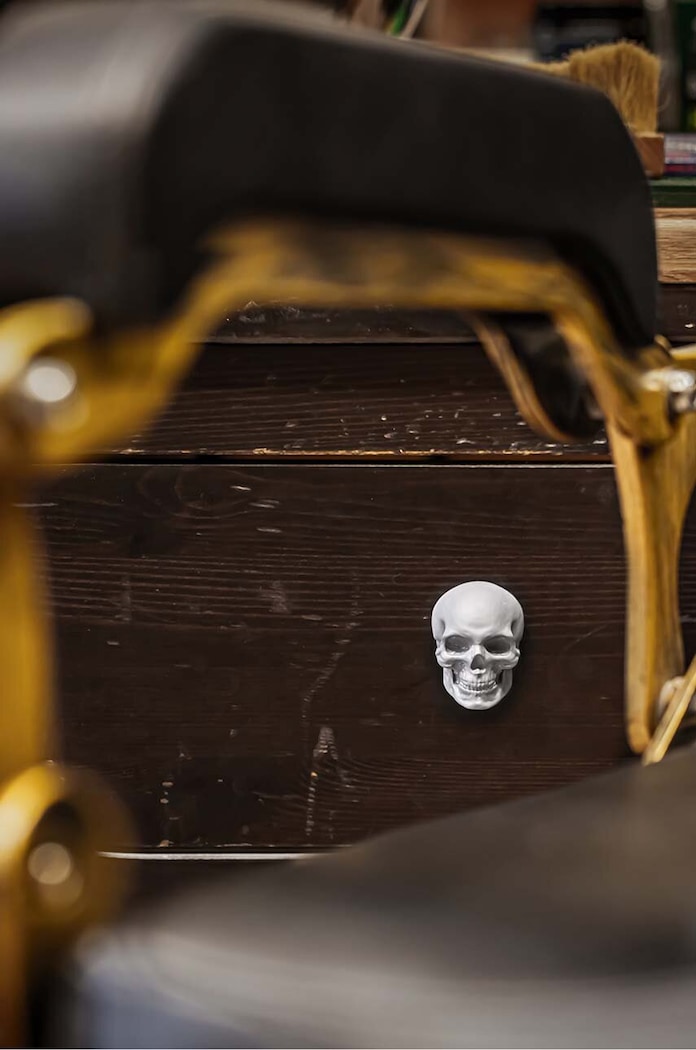 Candellana bútor fogantyú Knob Scull Bald 5903104895907 fehér AA00